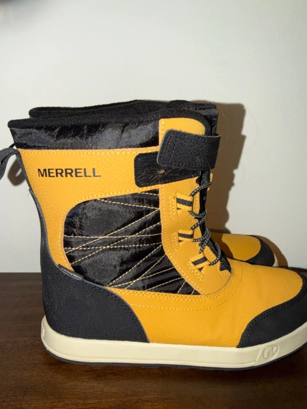 Merrell Snow Storm 3.0 Boys Youth Insulated WP Winter Snow Boots Size 3M Brown